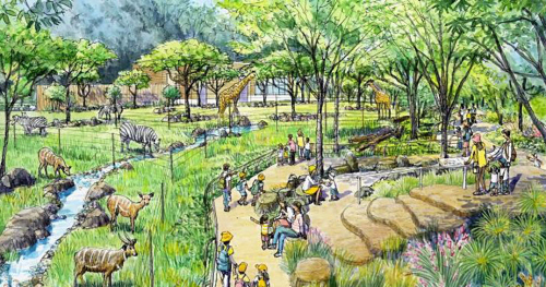 王子動物園が新たに「サバンナゾーン」「爬虫類館」を建設！2027年夏に完成予定　神戸市