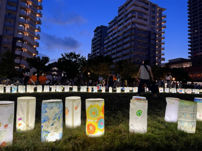 行灯が照らす夜のまち！六甲道南公園で「第22回灘・夢ナリエ」開催 神戸市 [画像]