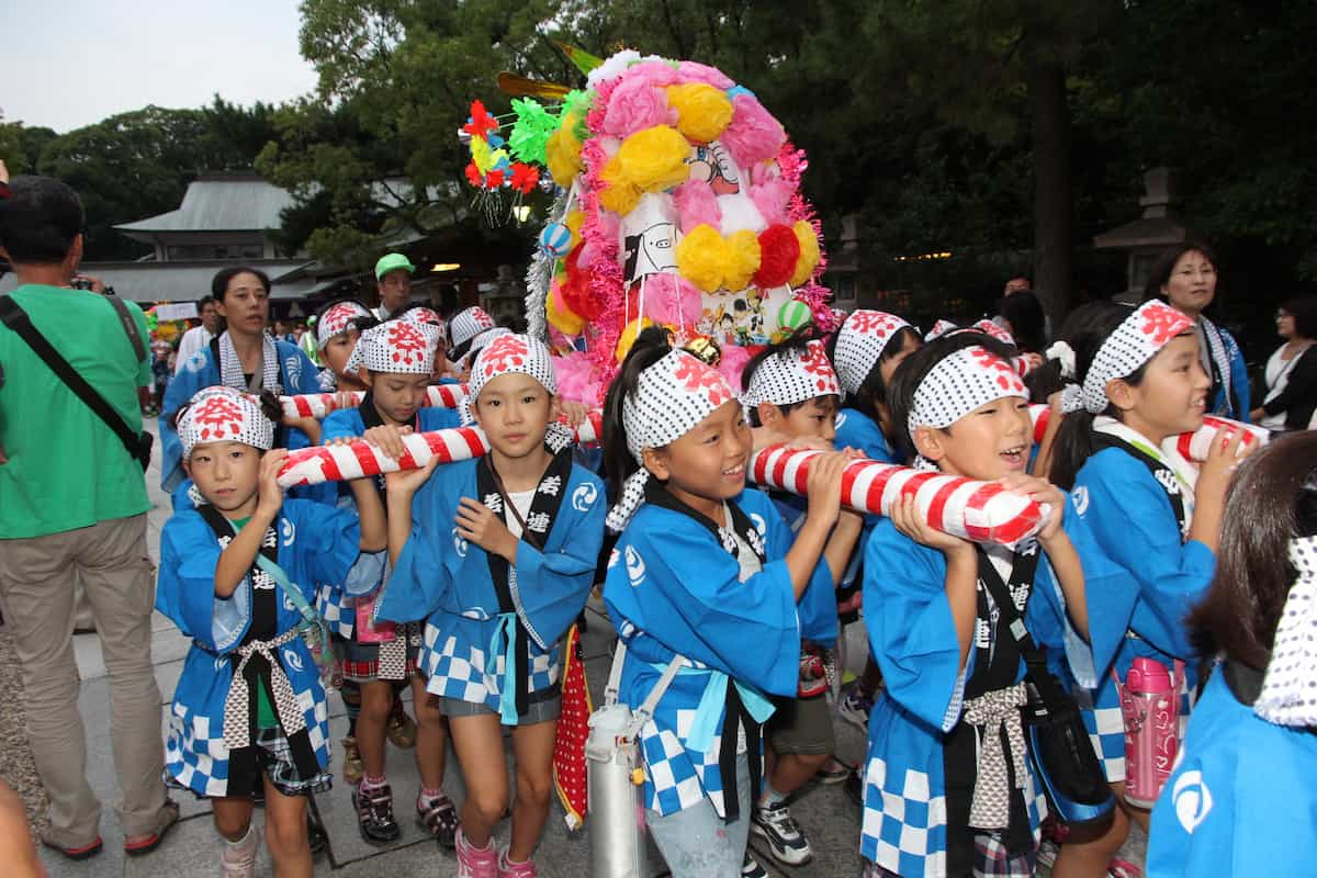 子ども樽みこし