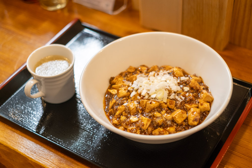 「麻婆ぶっかけ麺」1,000円（税込）辛さは1～5まで選べます。麺の大盛は＋50円