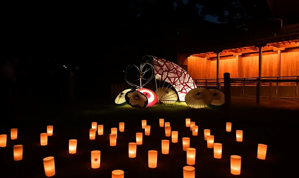 和みの灯り（高砂神社）※写真はすべて昨年の様子