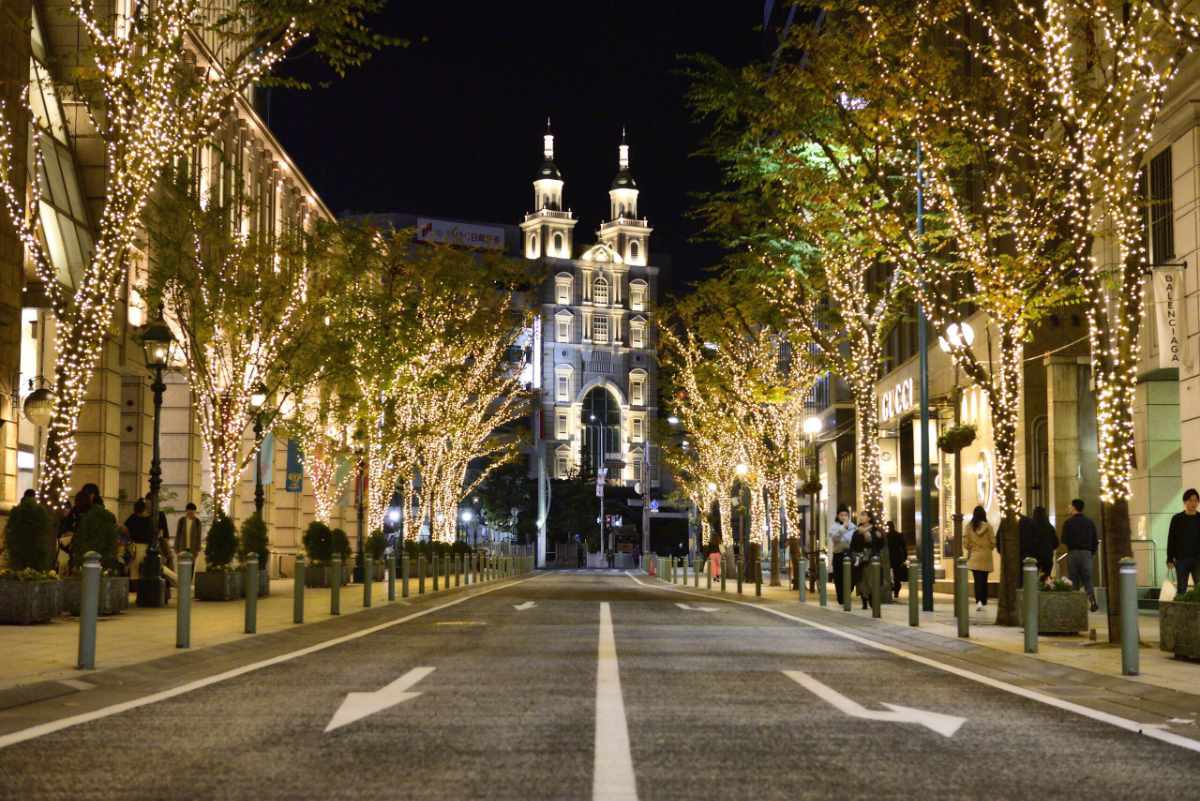 10月2日より旧居留地の「街路樹イルミネーション」がスタート 神戸市 [画像]