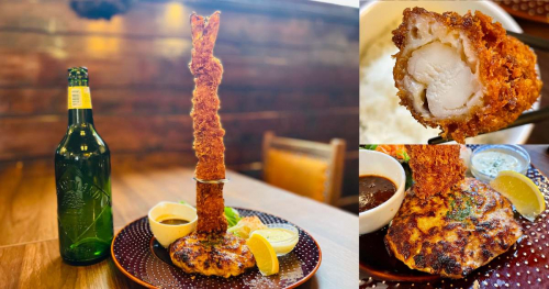 神戸元町ハンバーグウエストで「元祖そびえたつエビフライ&ハンバーグ」を実食