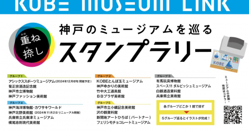 神戸市内の美術館や博物館などを巡るスタンプラリーイベント