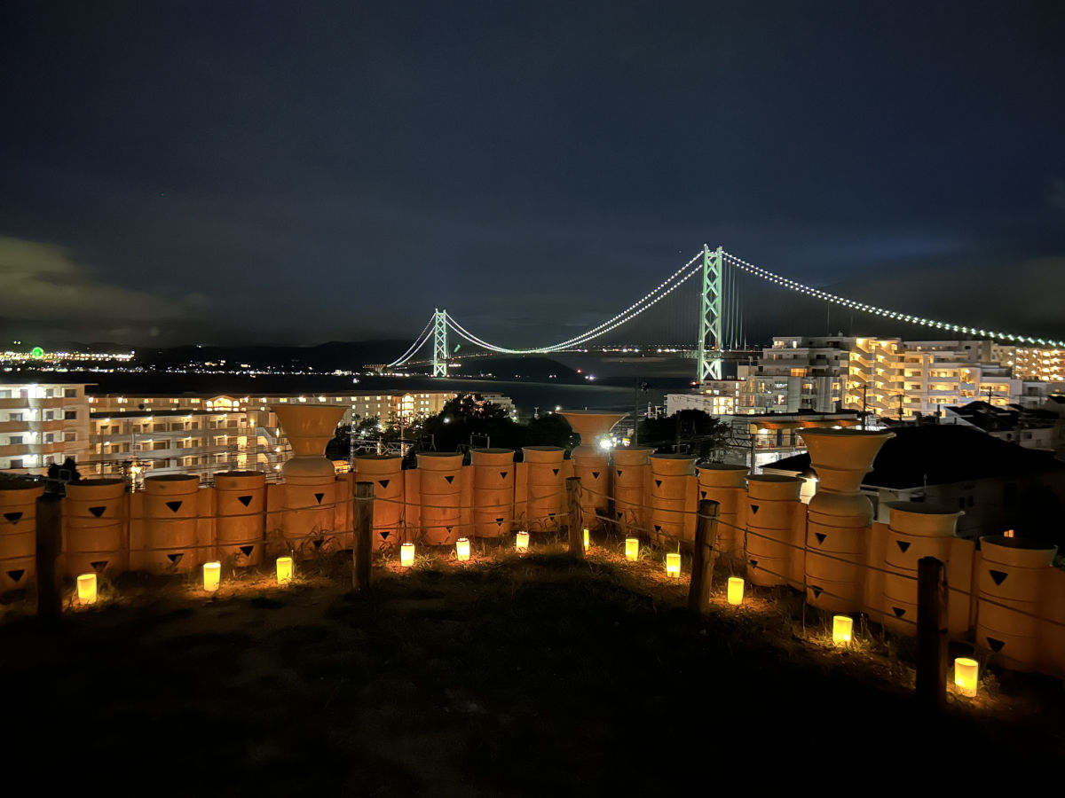 幻想的な風景はまるで古墳時代の儀式!?「五色塚古墳キャンドルナイト」 神戸市 [画像]