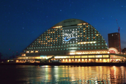 神戸メリケンパークオリエンタルホテル　サマーイルミネーション点灯　神戸市中央区