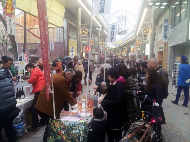 酒米「山田錦」の一大生産地・北播磨をPR　元町6丁目商店街で試飲イベント開催　神戸市中央区 [画像]